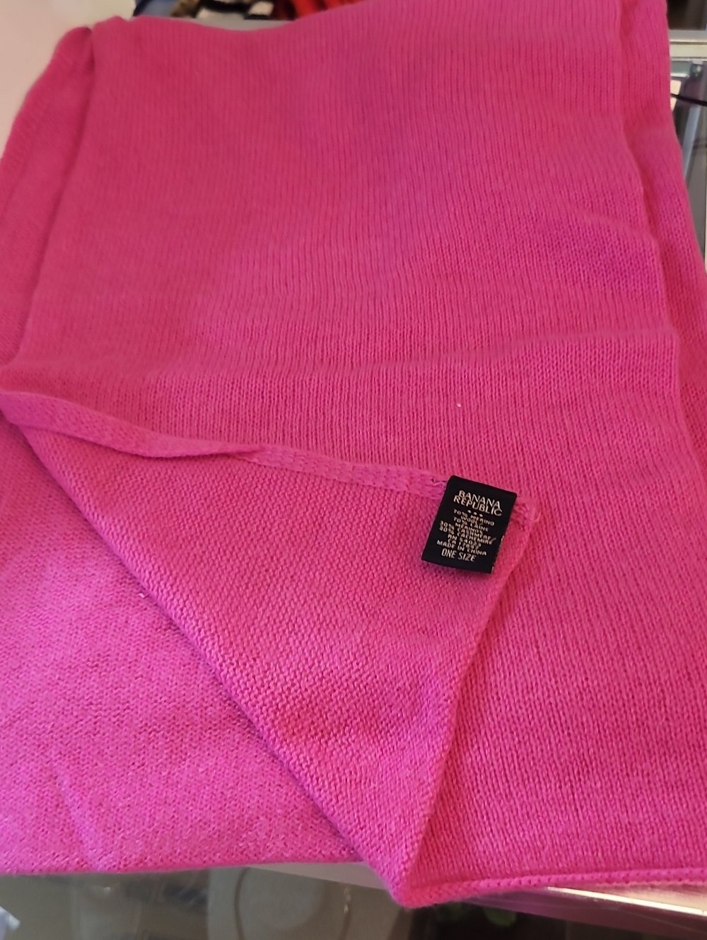 Banana Republic Bright Pink Knit Wrap